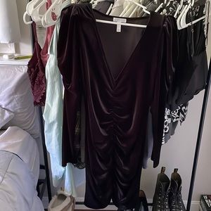 small black velvet dress